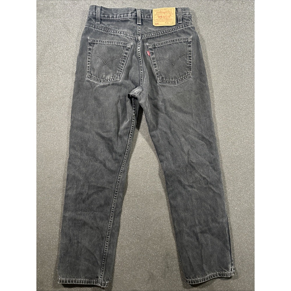 Vintage Levis Jeans Mens 31x30 (Fits 29x29) Faded Black 505 Red Tab Canada 1990s - Picture 7 of 15